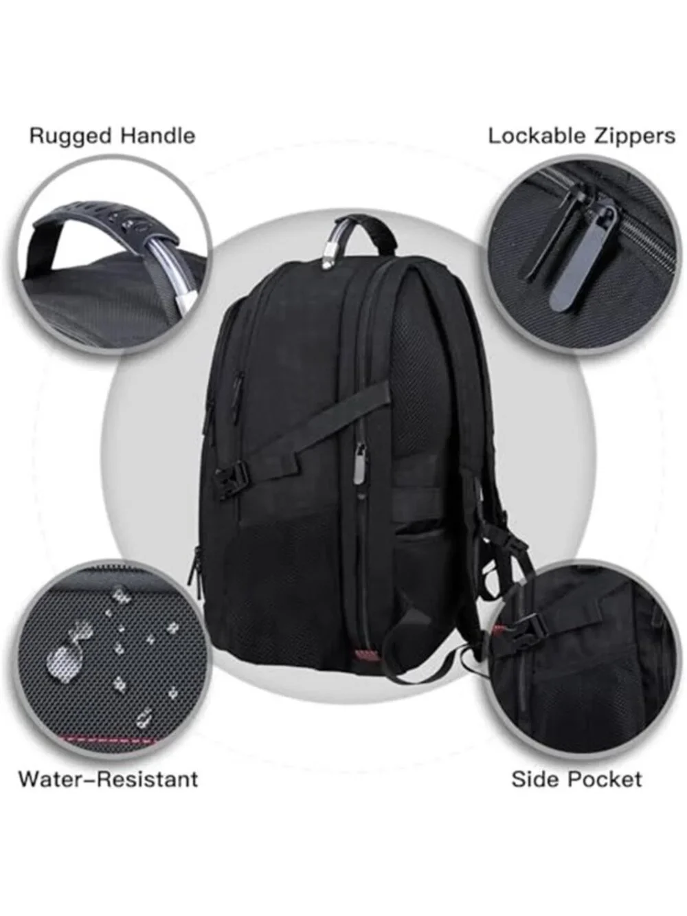 Extra Large Travel Backpack 17 Inch Laptop TSA Carry On Waterproof School Bag